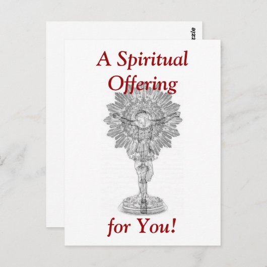 Briefkaart Heilige Uur (Voorkant / Achterkant)