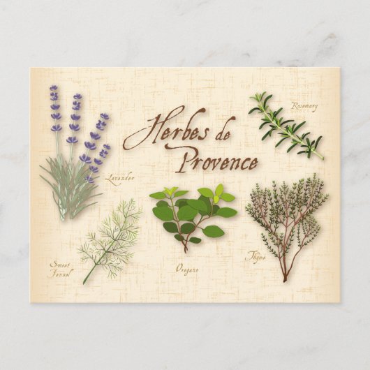 Briefkaart Herbes de Provence (Voorkant)
