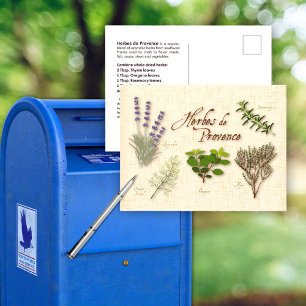 Briefkaart Herbes de Provence aanpassen