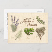 Briefkaart Herbes de Provence aanpassen (Voorkant / Achterkant)