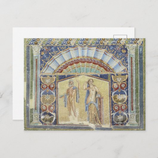 Briefkaart Herculaneum Fresco (Voorkant / Achterkant)