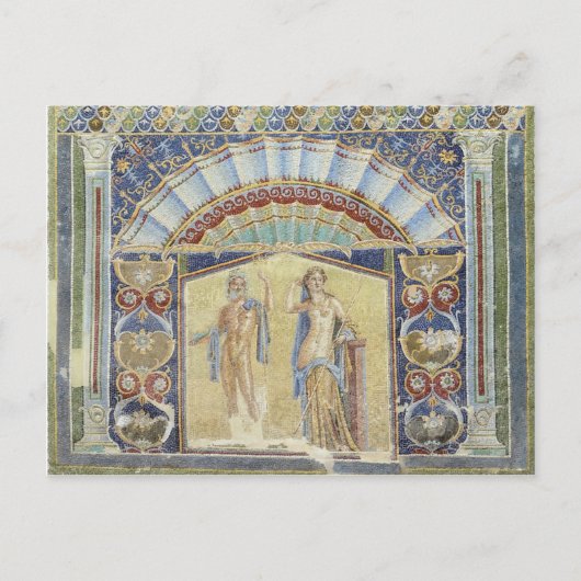Briefkaart Herculaneum Fresco (Voorkant)