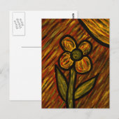Briefkaart herfst ventilatorkunst (Voorkant / Achterkant)