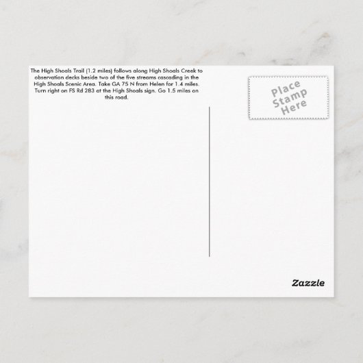 Briefkaart Herfsten met hoge schokken (Achterkant)