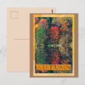 Briefkaart herfstreflectie (Voorkant / Achterkant)