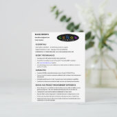 Briefkaart hervatten (Staand voorkant)