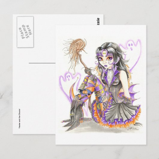 briefkaart "Hester and the Ghosts" (Voorkant / Achterkant)