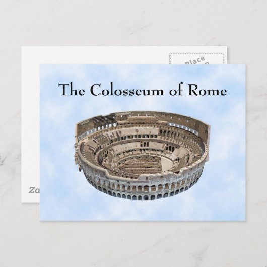 Briefkaart: Het Colosseum van Rome Briefkaart (Voorkant / Achterkant)