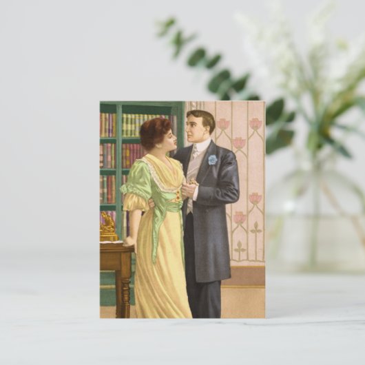 briefkaart "Het goede nieuws" (Staand voorkant)