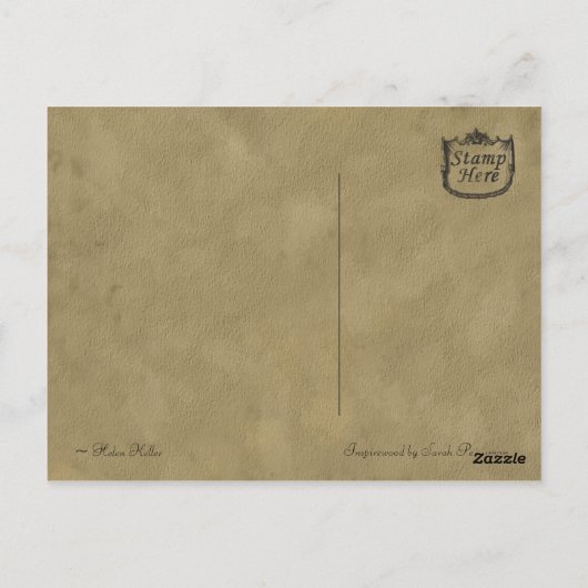 briefkaart "Het goede nieuws" (Achterkant)