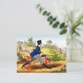 Briefkaart: Het hobbypaard: fietsprototype Briefkaart (Staand voorkant)