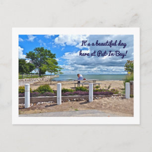 briefkaart, "HET IS EEN MOOIE DAG IN PUT-IN-BAY" Briefkaart