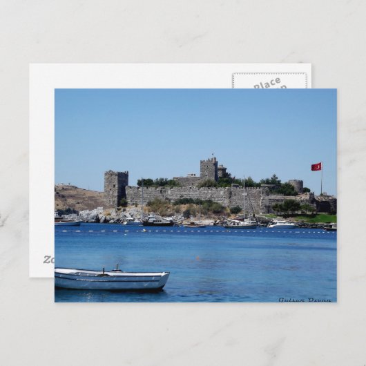 Briefkaart Het kasteel van Bodrum - Turkije (Voorkant / Achterkant)