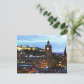 Briefkaart Het kasteel van Edinburgh in Glasgow (Staand voorkant)