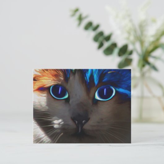 BRIEFKAART - het licht binnen (Staand voorkant)