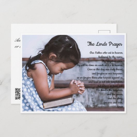 Briefkaart - Het Lords Prayer (Voorkant / Achterkant)