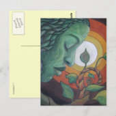 Briefkaart: "Het ontwaken" Briefkaart (Voorkant / Achterkant)