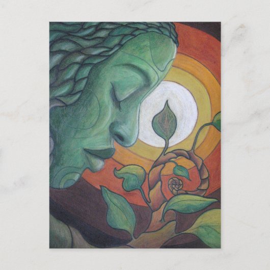 Briefkaart: "Het ontwaken" Briefkaart (Voorkant)