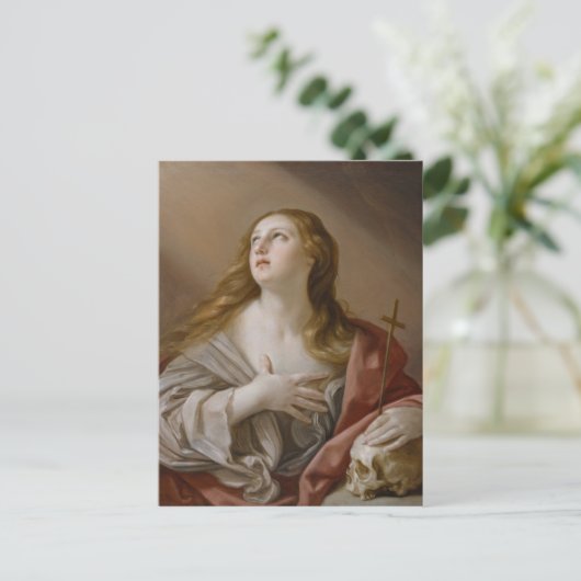 briefkaart "Het Penitent Magdalene" (Staand voorkant)