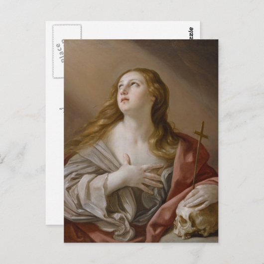 briefkaart "Het Penitent Magdalene" (Voorkant / Achterkant)
