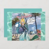 Briefkaart - het strand maakt alles vast (Voorkant / Achterkant)