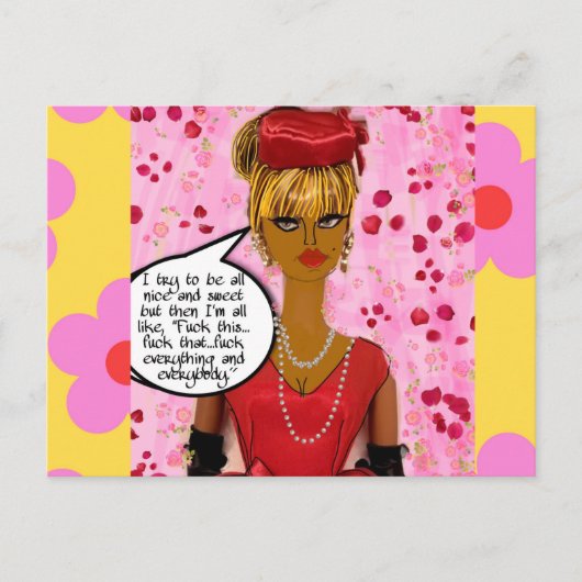 Briefkaart - het strand maakt alles vast wat brief (Voorkant)