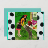 Briefkaart - het strand maakt alles vast wat brief (Voorkant / Achterkant)