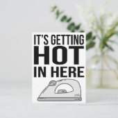 Briefkaart-het wordt hier Hete in Briefkaart (Staand voorkant)