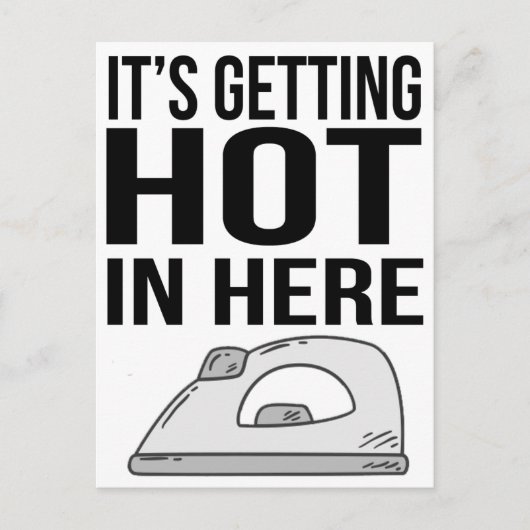 Briefkaart-het wordt hier Hete in Briefkaart (Voorkant)