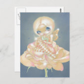 briefkaart "Het zieke Roos" (Voorkant / Achterkant)