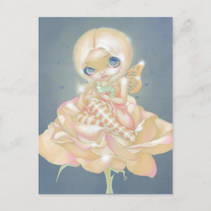 briefkaart "Het zieke Roos"