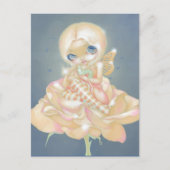 briefkaart "Het zieke Roos" (Voorkant)