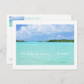 briefkaart/ "Het zijn Turks & Caicos. . Adem!" Briefkaart (Voorkant / Achterkant)