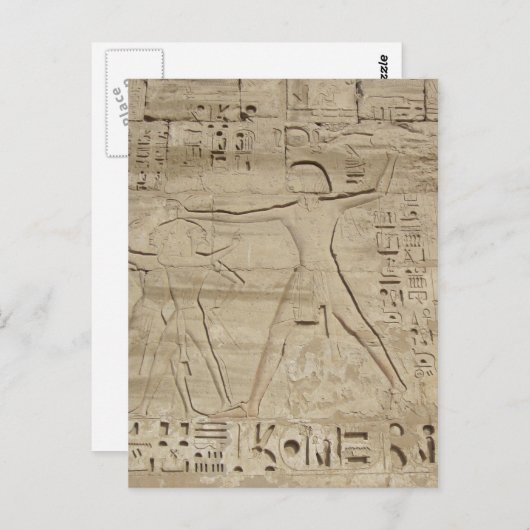 Briefkaart Hieroglyphs, pas aan (Voorkant / Achterkant)