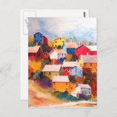 Briefkaart Hillside Village Houses (Voorkant / Achterkant)