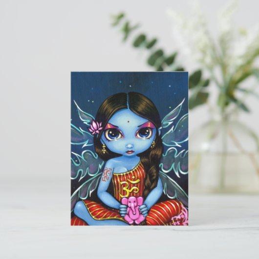 briefkaart "Hindu Fairy" (Staand voorkant)