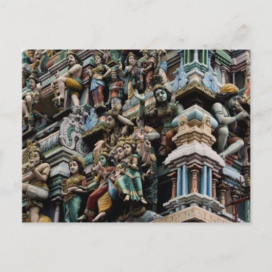 Briefkaart Hindu temple Sri Lanka Colombo (Voorkant)