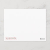 Briefkaart Hiragana Chart (Achterkant)