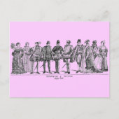 Briefkaart historische kostuums (Voorkant)