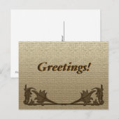 Briefkaart - Hoekstrijkijzers en linnen (Voorkant / Achterkant)