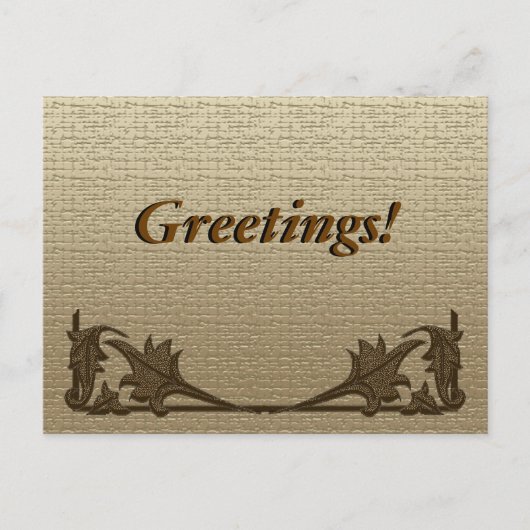 Briefkaart - Hoekstrijkijzers en linnen (Voorkant)