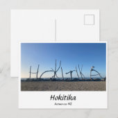 Briefkaart Hokitika, Nieuw-Zeeland (Voorkant / Achterkant)