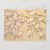 Briefkaart Hokusai Cranes (Voorkant)