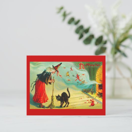 Briefkaart-Holiday Art- Halloween 16 Feestdagenkaart (Staand voorkant)