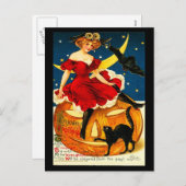 Briefkaart-Holiday Art- Halloween 1 Feestdagenkaart (Voorkant / Achterkant)