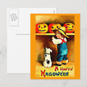 Briefkaart-Holiday Art- Halloween 21 Feestdagenkaart (Voorkant / Achterkant)