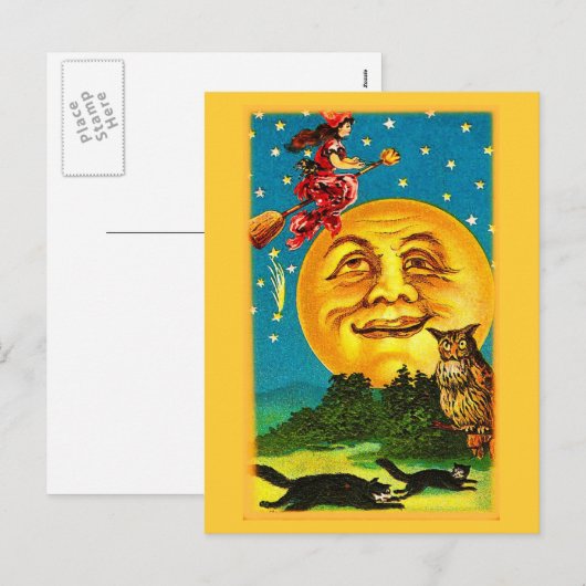 Briefkaart-Holiday Art- Halloween 2 Feestdagenkaart (Voorkant / Achterkant)