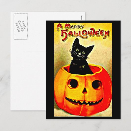 Briefkaart-Holiday Art- Halloween 37 Feestdagenkaart (Voorkant / Achterkant)