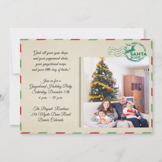  Briefkaart Holiday Celebraion Party (Voorkant)