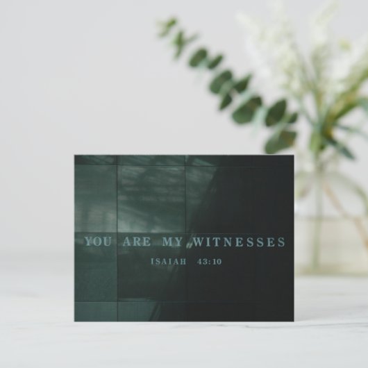 briefkaart holocaust museum (Staand voorkant)